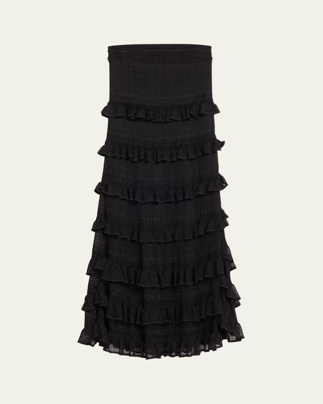Illustration Frilled Skirt