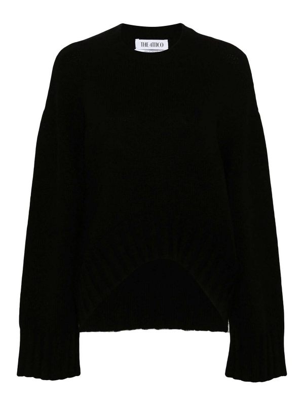The Attico Pull Col Rond - Noir