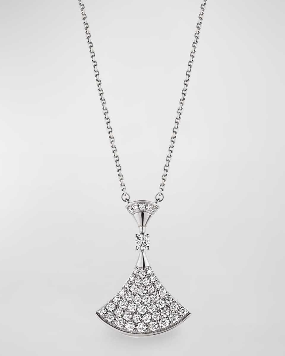 Divas' Dream Diamond Pendant Necklace in 18k White Gold