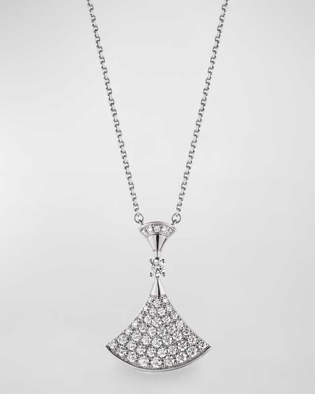 Divas' Dream Diamond Pendant Necklace in 18k White Gold