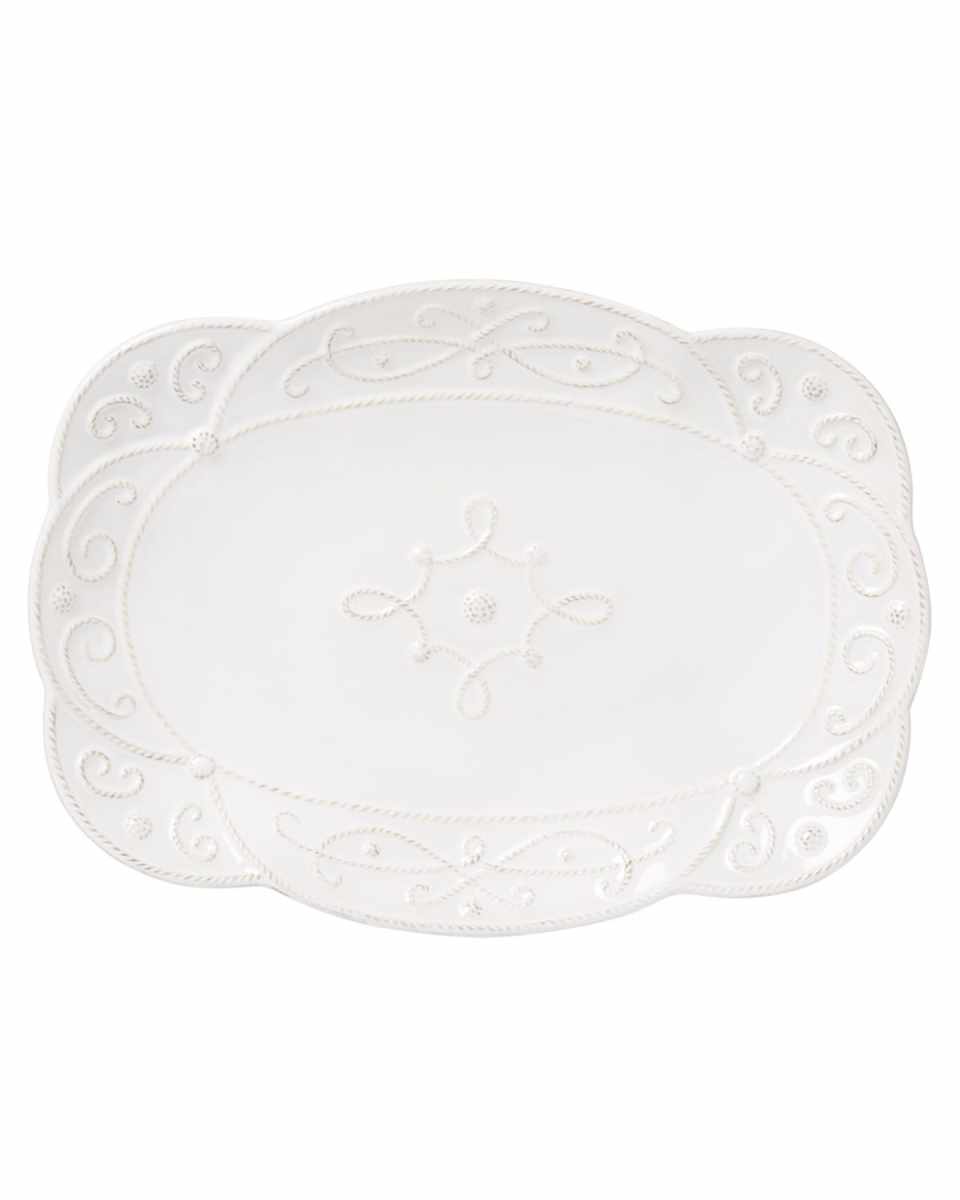 Jardins du Monde 15" Platter - Whitewash