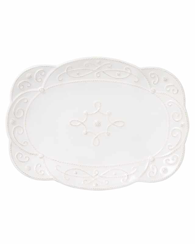 Jardins du Monde 15" Platter - Whitewash