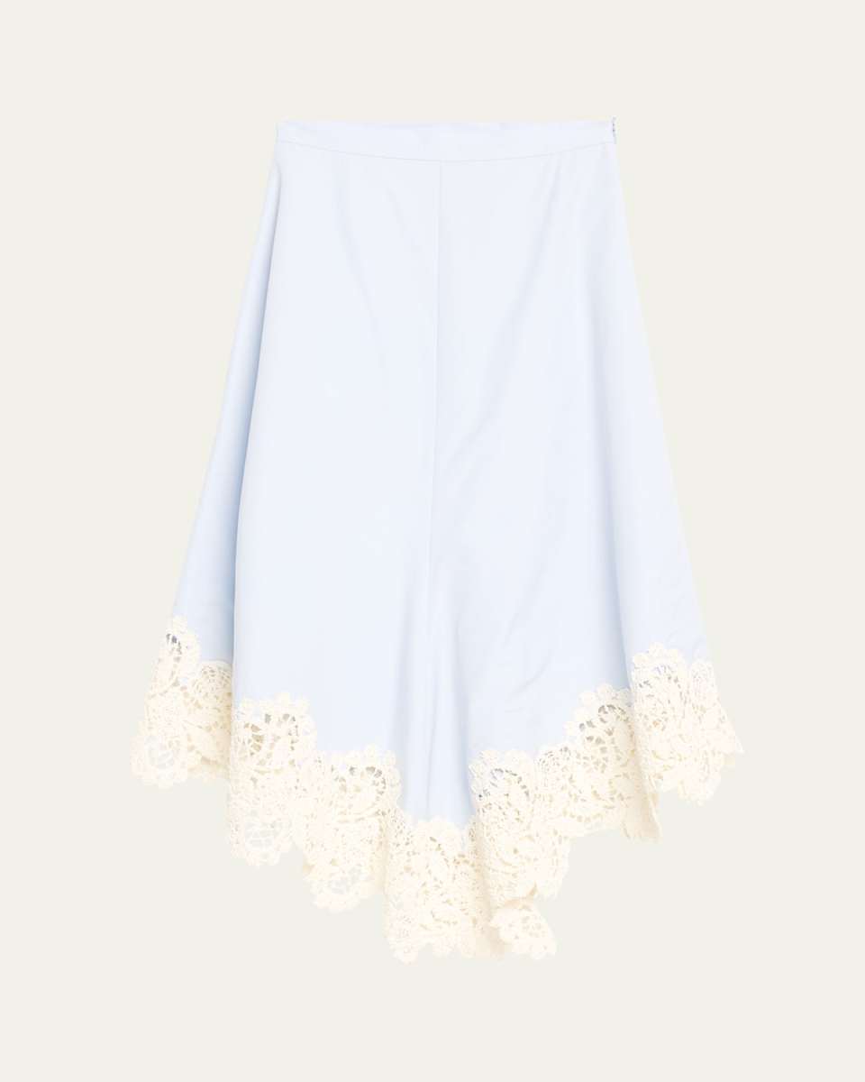 Lace Quartered A-Line Skirt