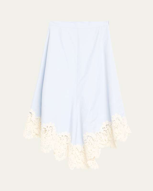 Lace Quartered A-Line Skirt