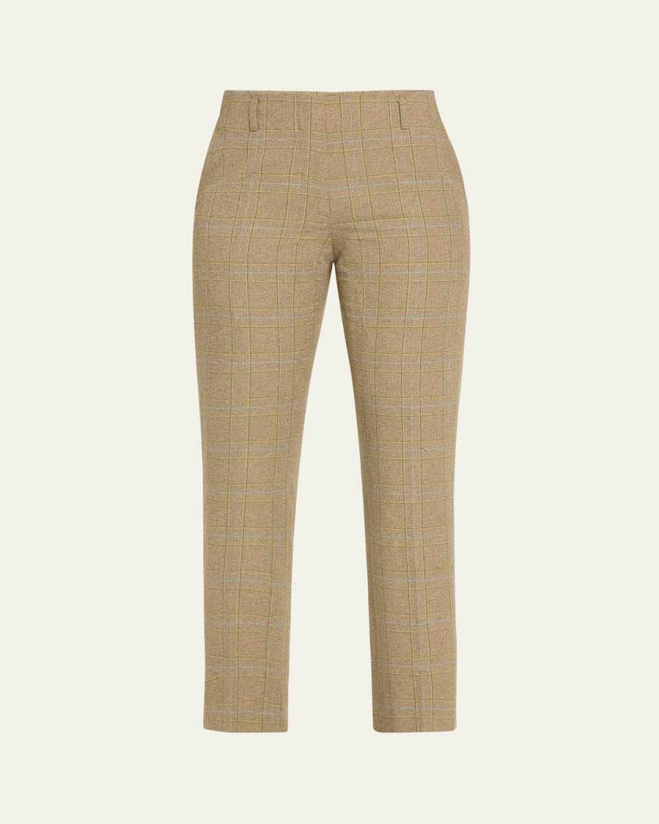 Paola Plaid Cropped Pants