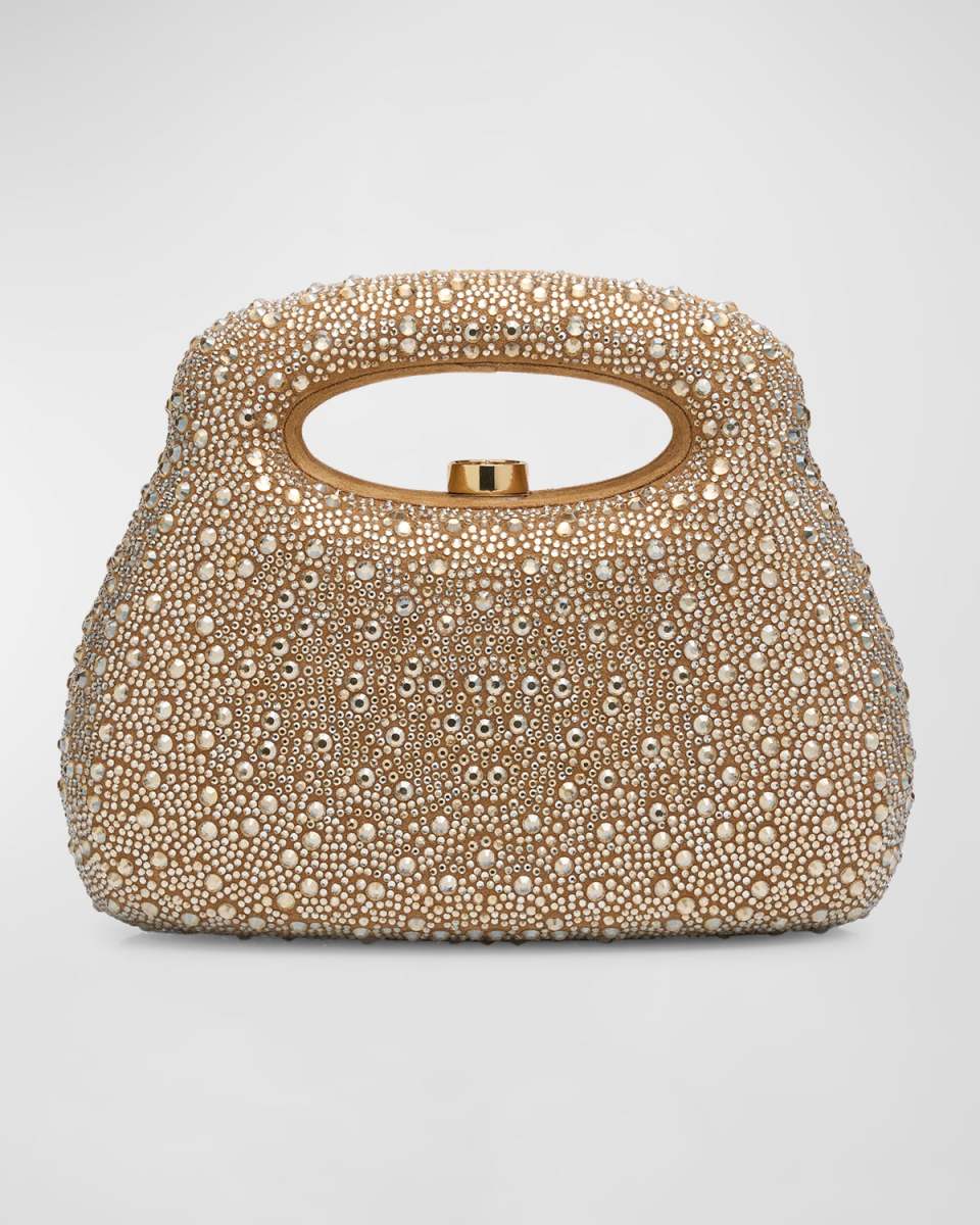 Mimi Crystal Top-Handle Bag