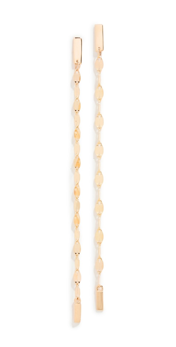 LANA 14k Small Linear Mega Gloss Blake Dusters Gold