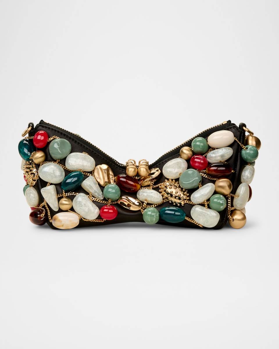 Mercier Multicolor Stone Leather Shoulder Bag