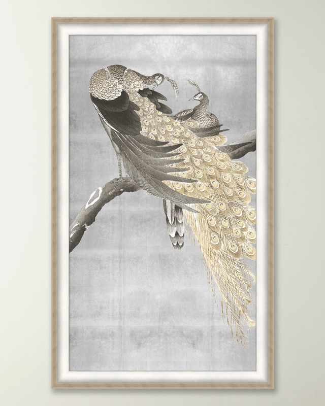"Shimmering Peacocks" Giclee