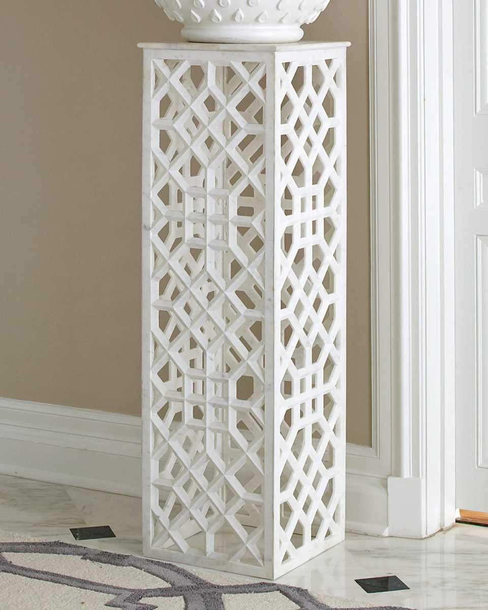 Marble Fret Pedestal