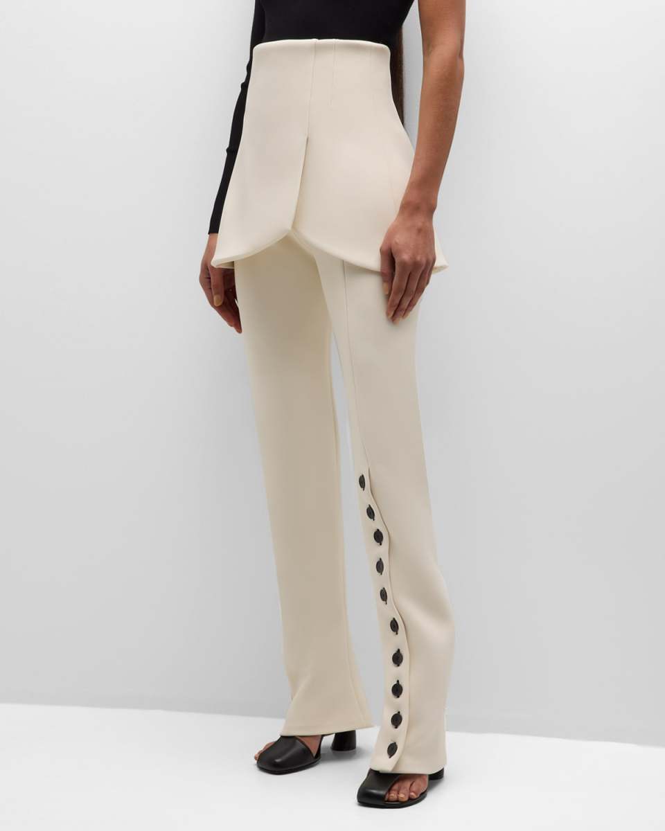 Multi-Button Basque Pants