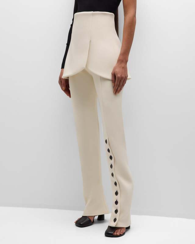 Multi-Button Basque Pants
