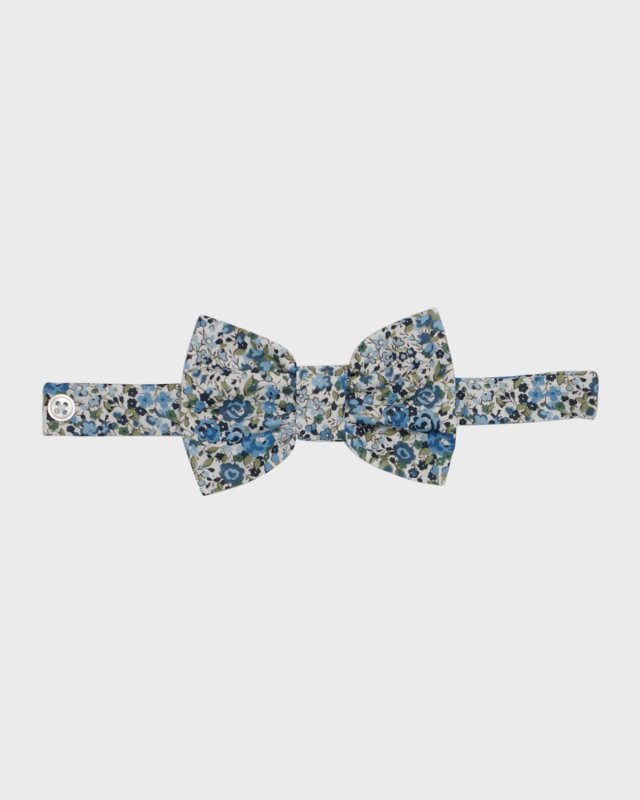 Boy's Floral-Print Bow Tie