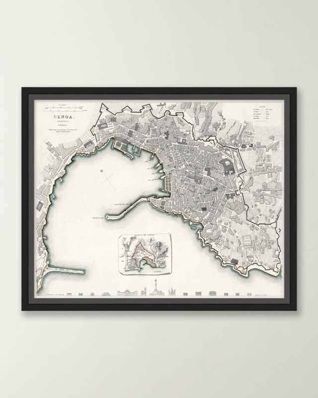 Italian Map Series - Genoa
