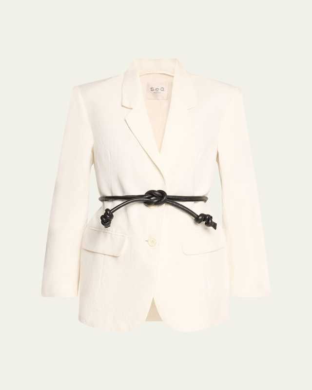 Lara Belted Linen Jacket