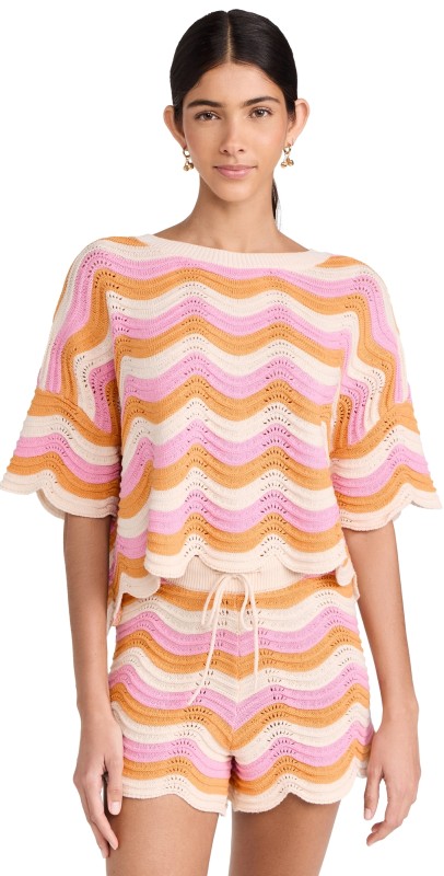 LSPACE Make Waves Sweater Catching Sunsets