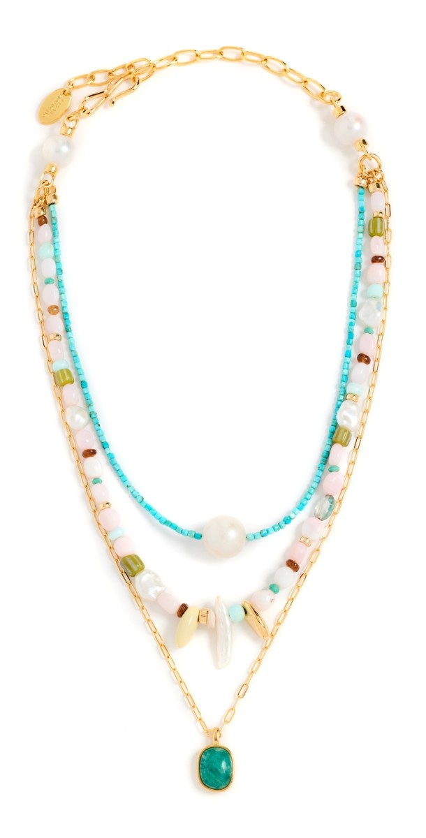 Lizzie Fortunato Off Shore Necklace In Pink Sands Multi