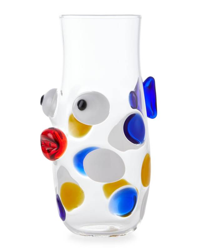 Dot Fish Stemless Wine Glass
