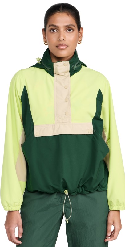 THE GREAT Outdoors The Crestline Pullover Moss/Citron