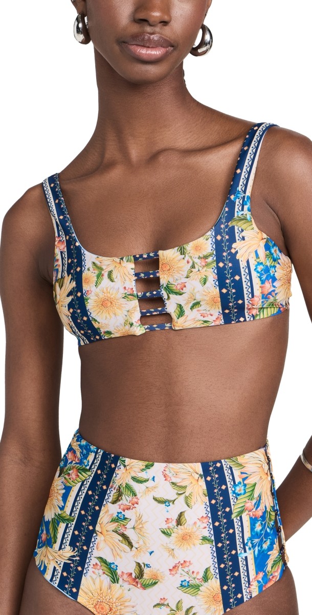 Agua Bendita Martina Jardim Bikini Top Multicolor