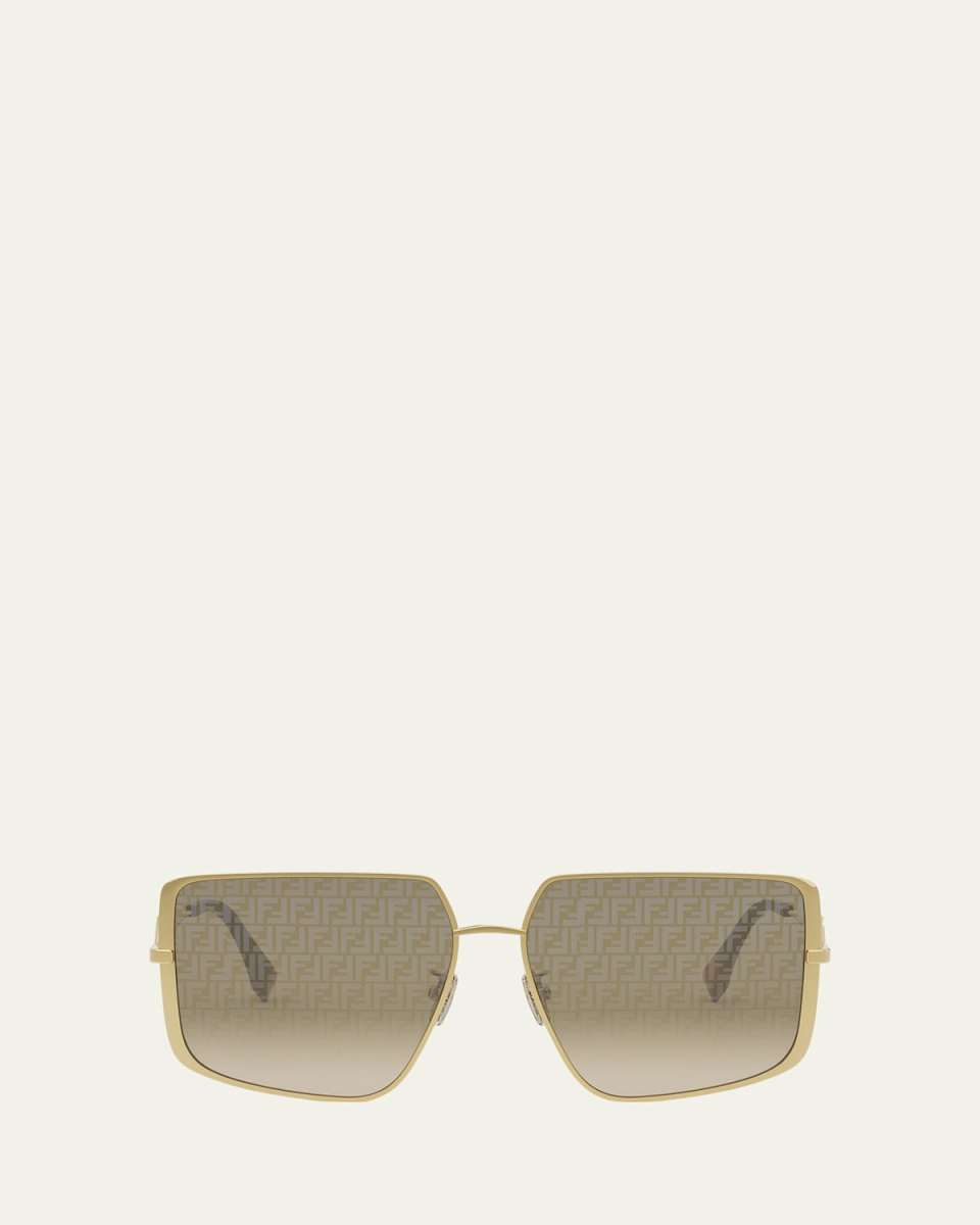 FF Square Metal & Nylon Sunglasses