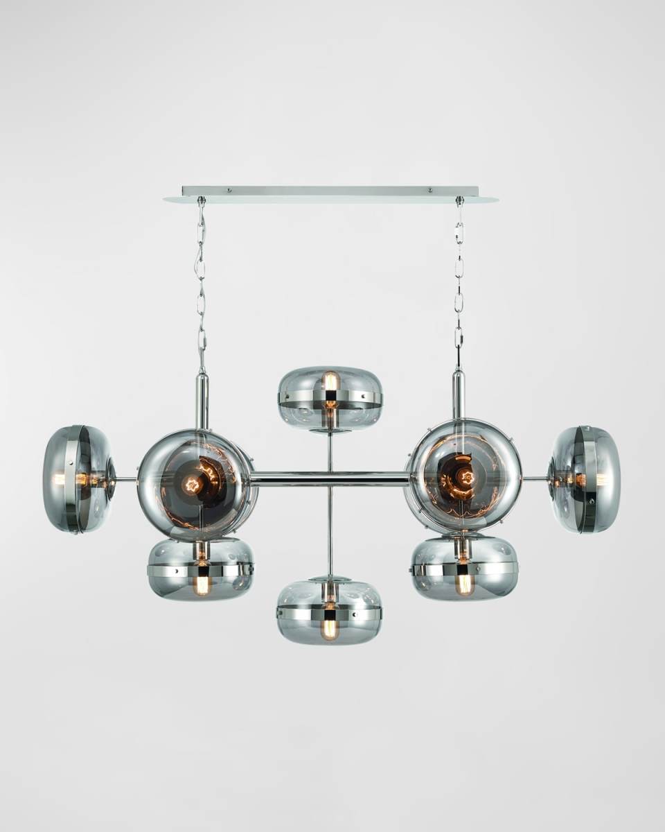 Nottingham 10-Light Nickel Chandelier