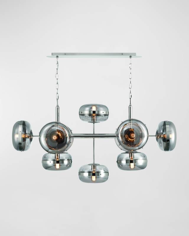 Nottingham 10-Light Nickel Chandelier