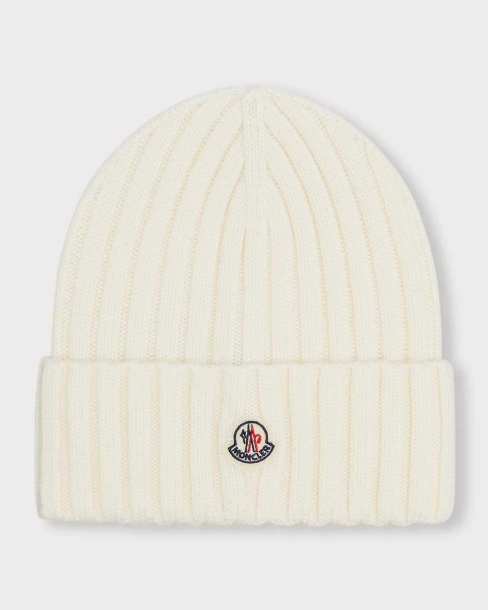 Ribbed Wool Beanie w/ Logo