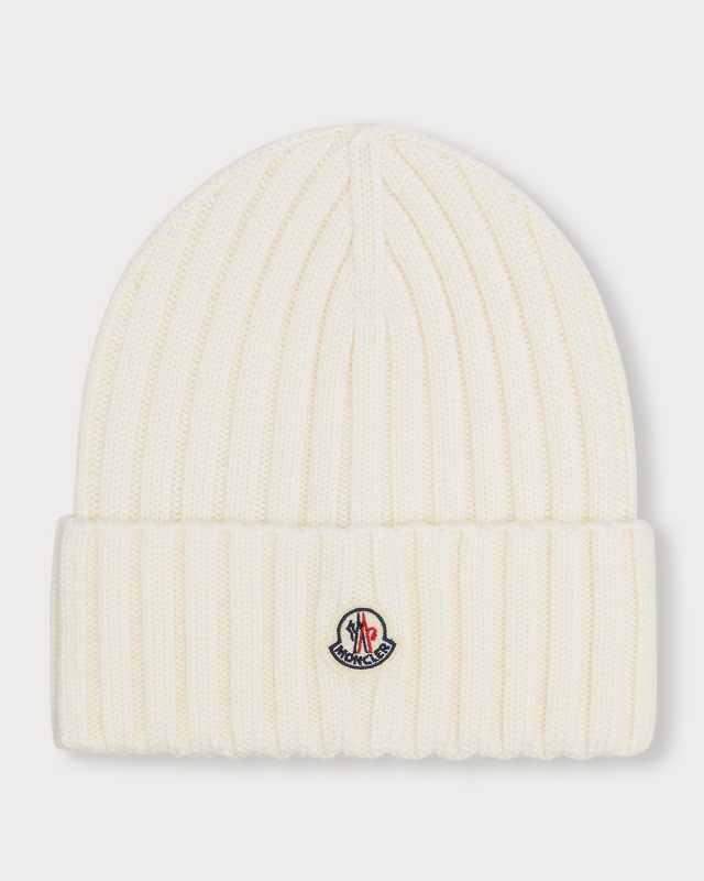 Ribbed Wool Beanie w/ Logo