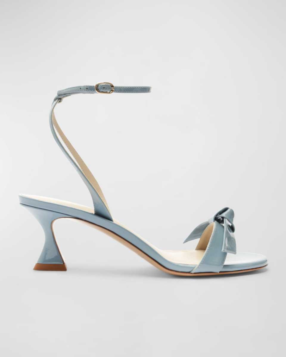 Clarita Bell Leather Ankle-Strap Sandals