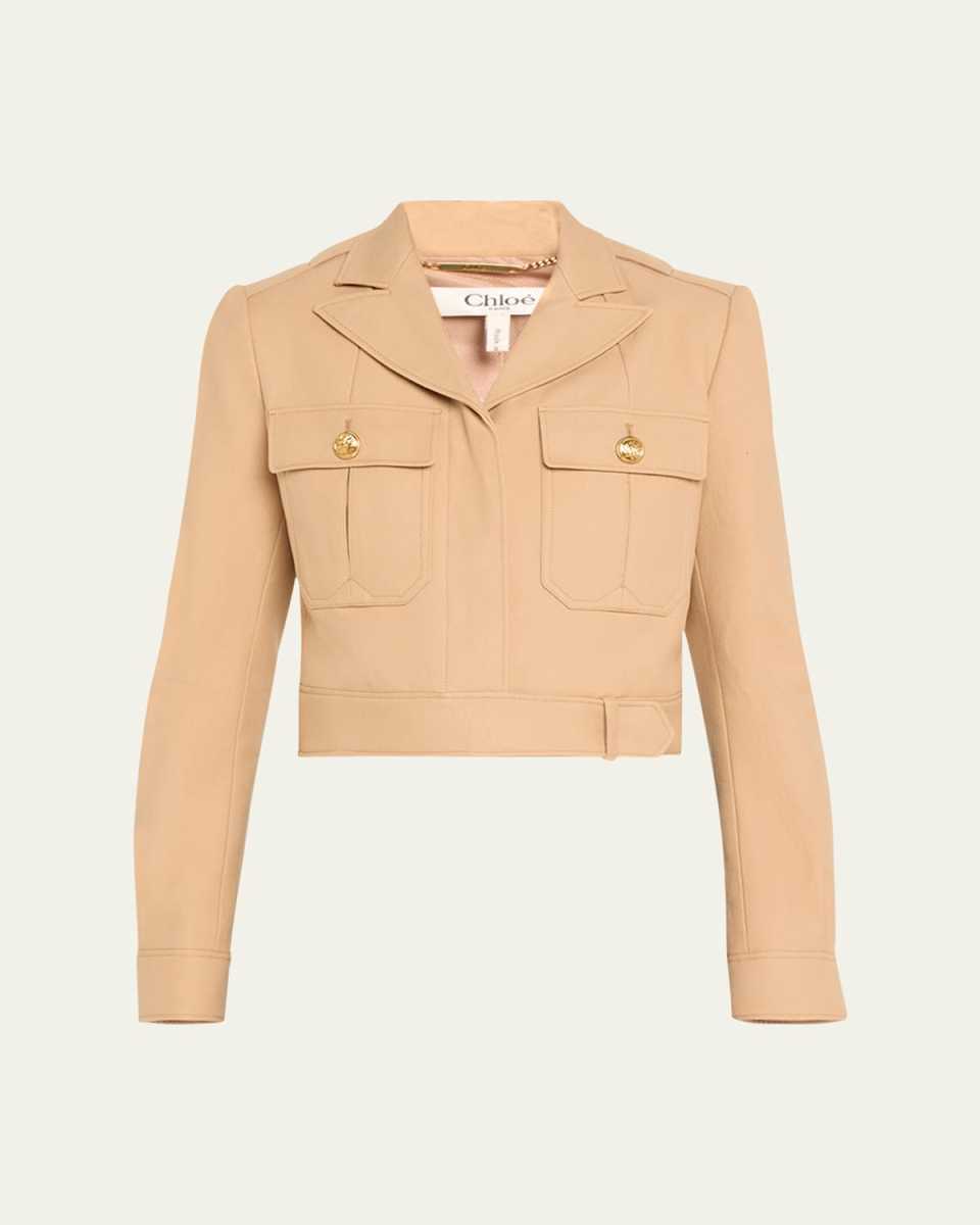 Crop Cotton Drill Jacket