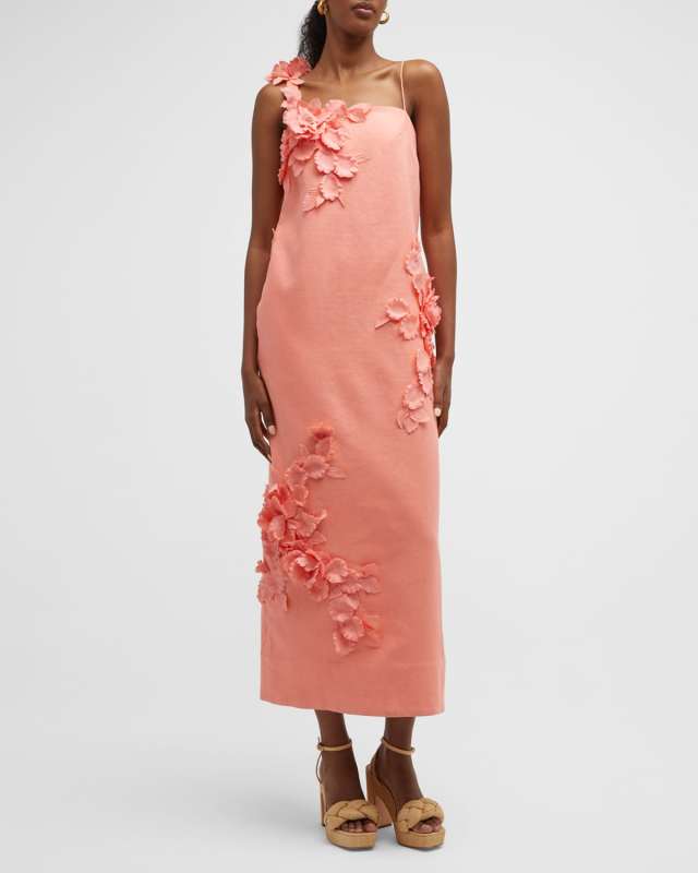 High Tide Lift Off Flower Midi Dress