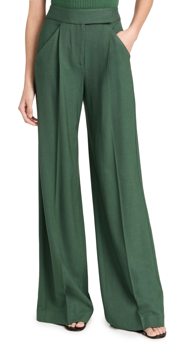 Veronica Beard Marbeau Pants Forest