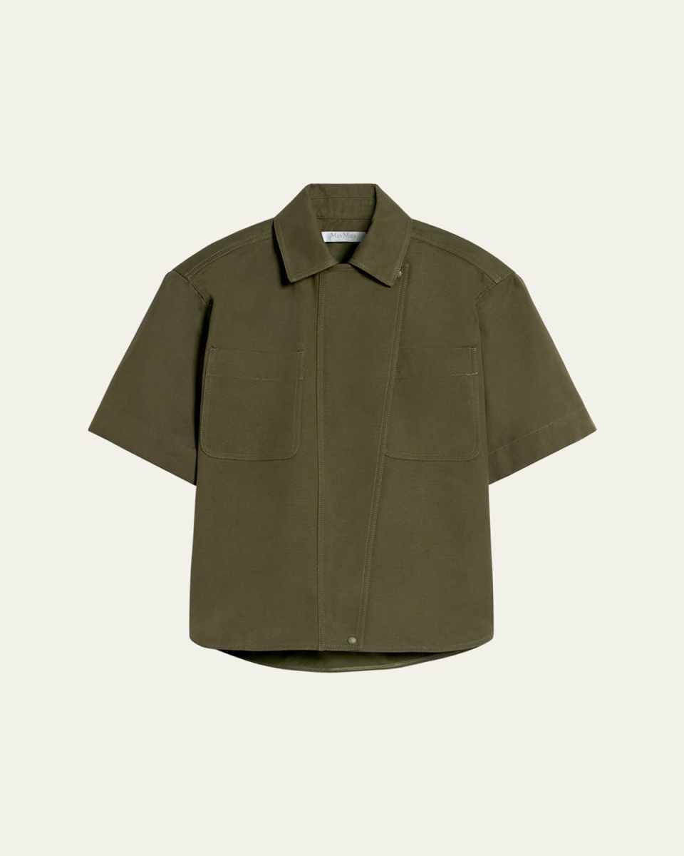 Mela Zip-Front Shirt