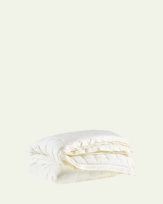 Puff Tencel Full/Queen Quilt, Ivory