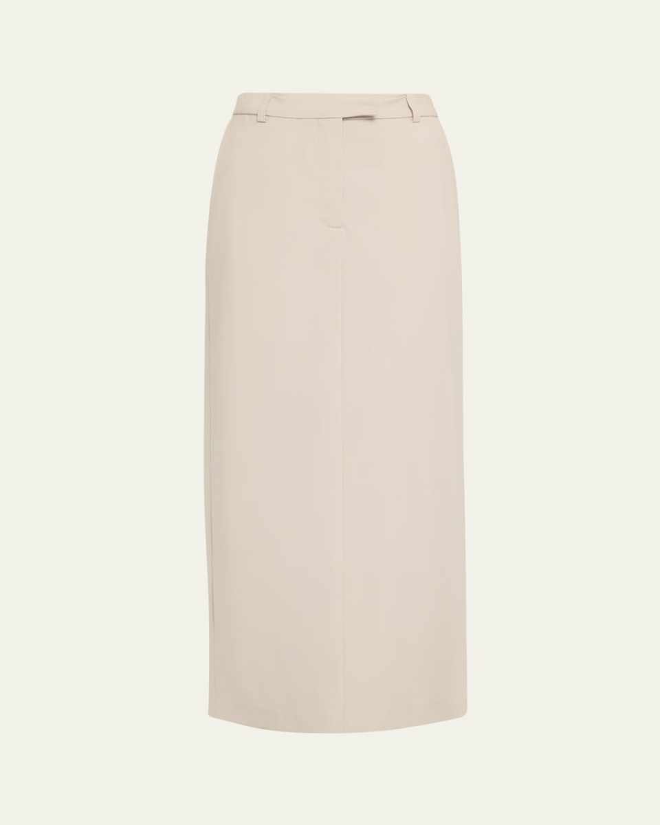Oxana Italian Wool Pencil Skirt