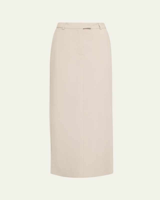 Oxana Italian Wool Pencil Skirt