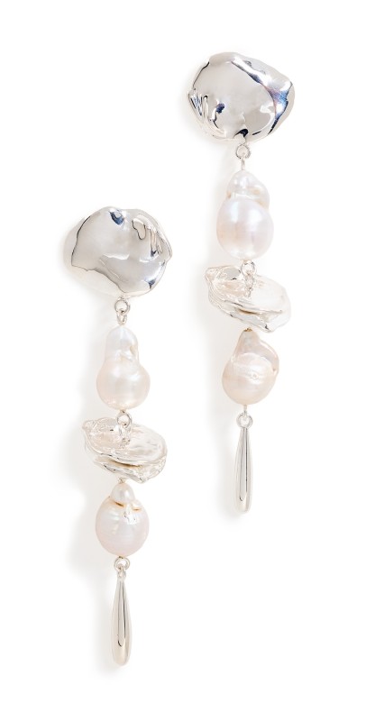 Lizzie Fortunato Silver Mine Earrings Silver
