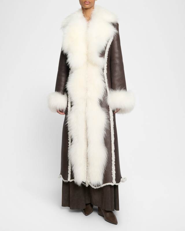 Prufrock Sheep Shearling Long Coat