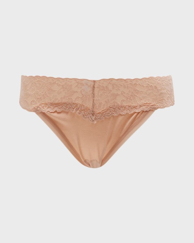Signature Lace Organic Cotton V-Kini Panties