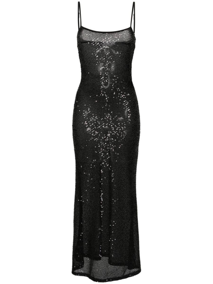 sequin-embellished maxi dress