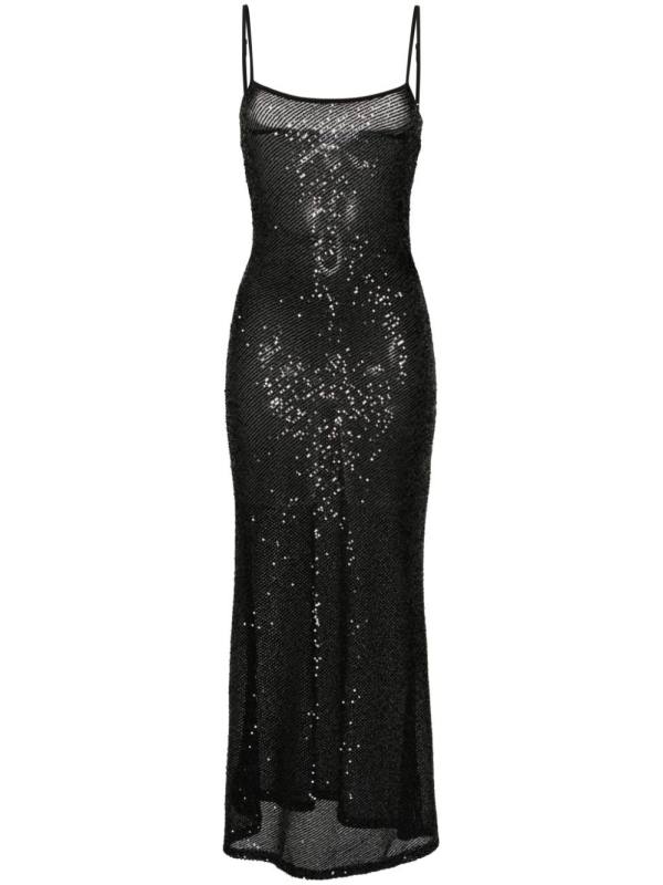 sequin-embellished maxi dress