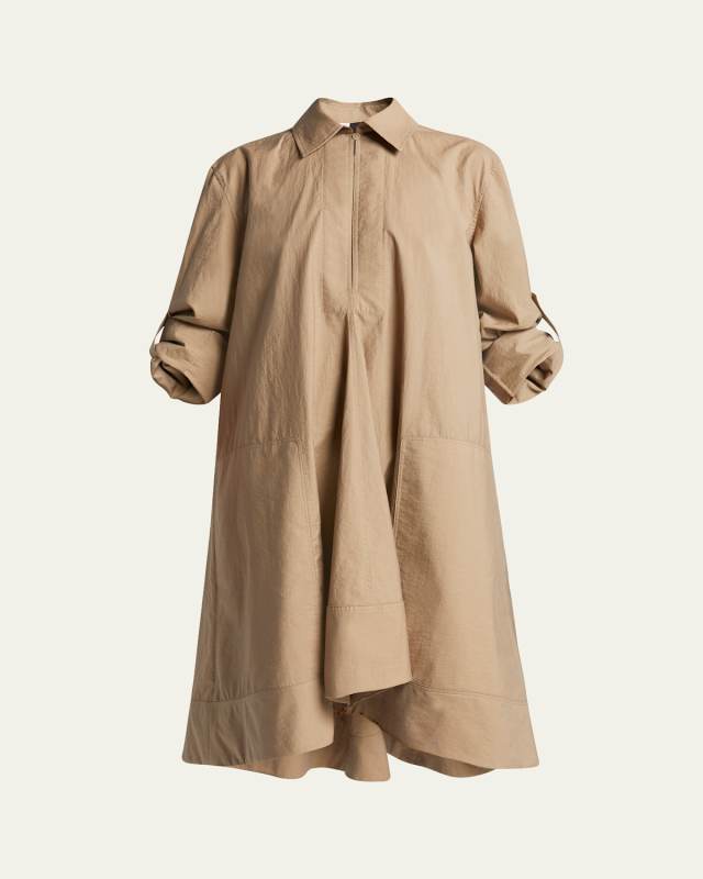 x Paula Ibiza Wrap Tunic Dress with Rolled Cuff Sleeves