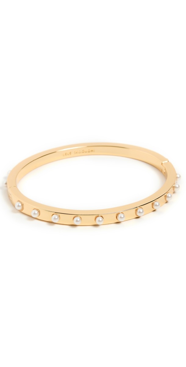 Lele Sadoughi Pearl Hinge Bangle Pearl