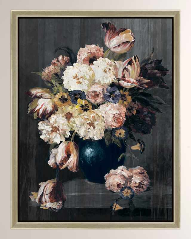 "Vintage Floral I" Giclee Canvas Art