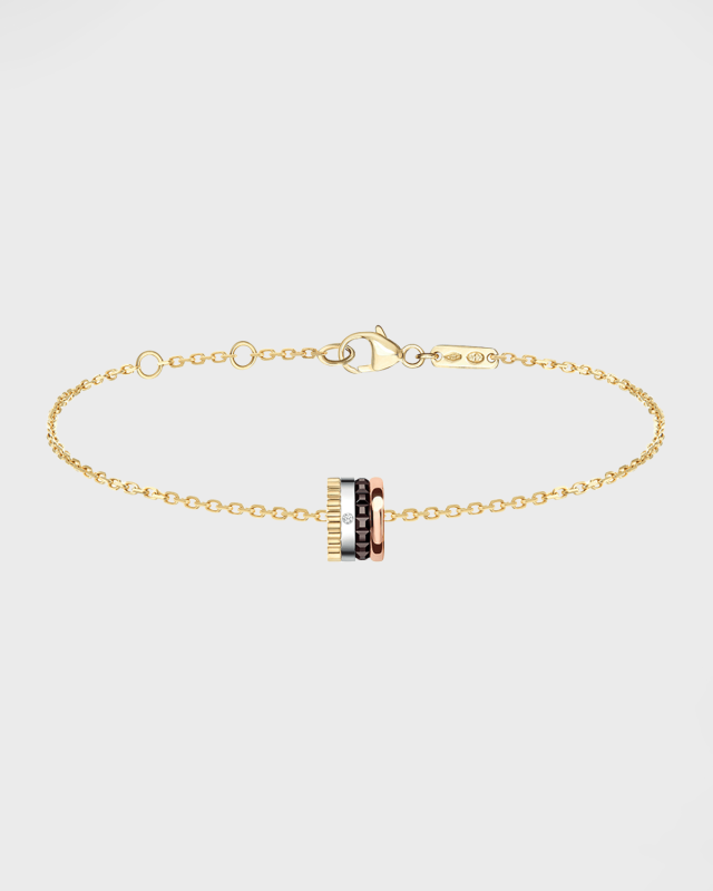 Quatre 18K Gold 1-Diamond Chain Bracelet