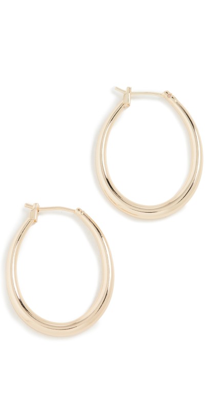 SHASHI Ovale Hoops Gold