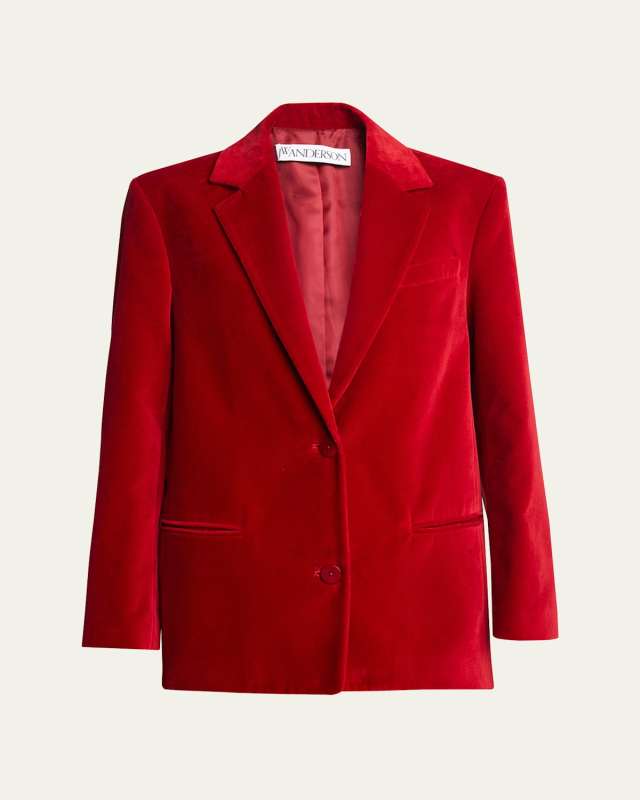 Velvet Single Breasted Jacket