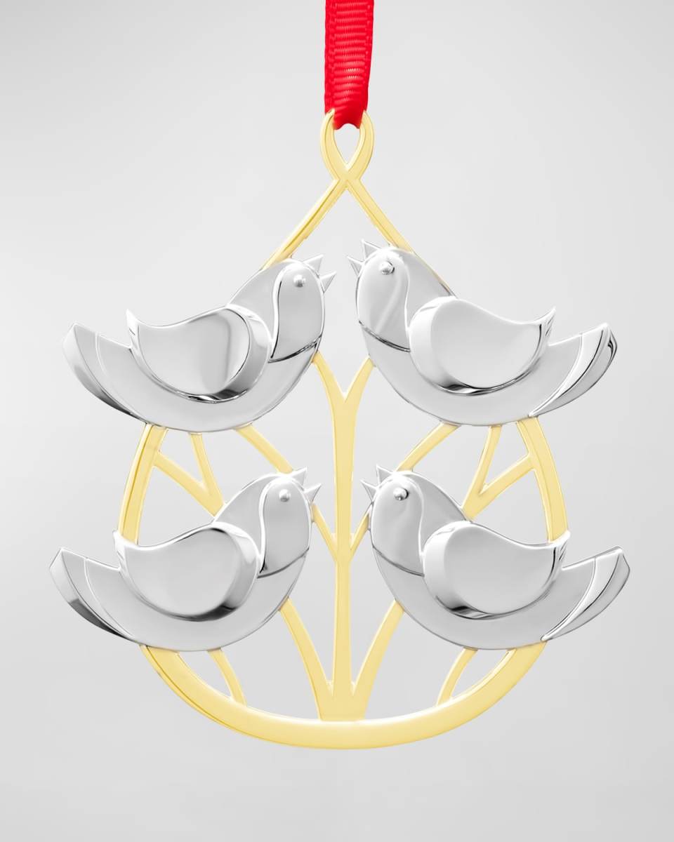 Twelve Days Of Christmas Four Calling Birds Ornament
