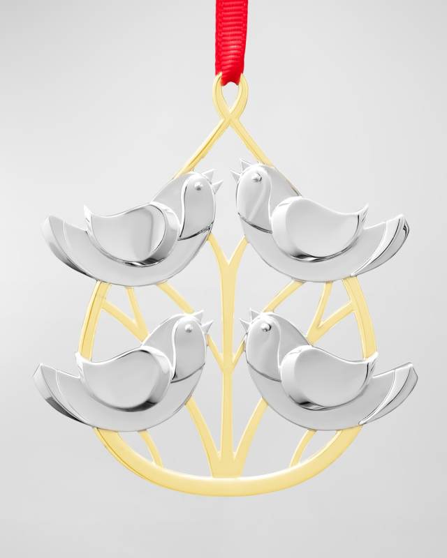 Twelve Days Of Christmas Four Calling Birds Ornament